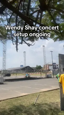 Wendy Shay concert Setup ongoing #viral #fpyシ #wendyshay #accra #westhillsmall 