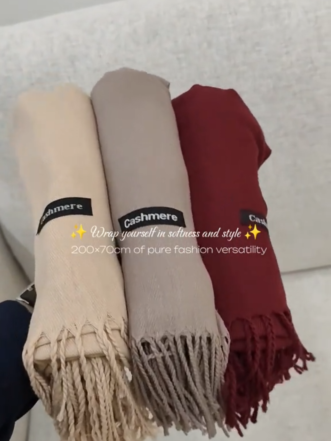 A must-have for travel, beach days, and everyday outfits😍 #OOTD #cashmere #giftidea #giveaways #shawl 