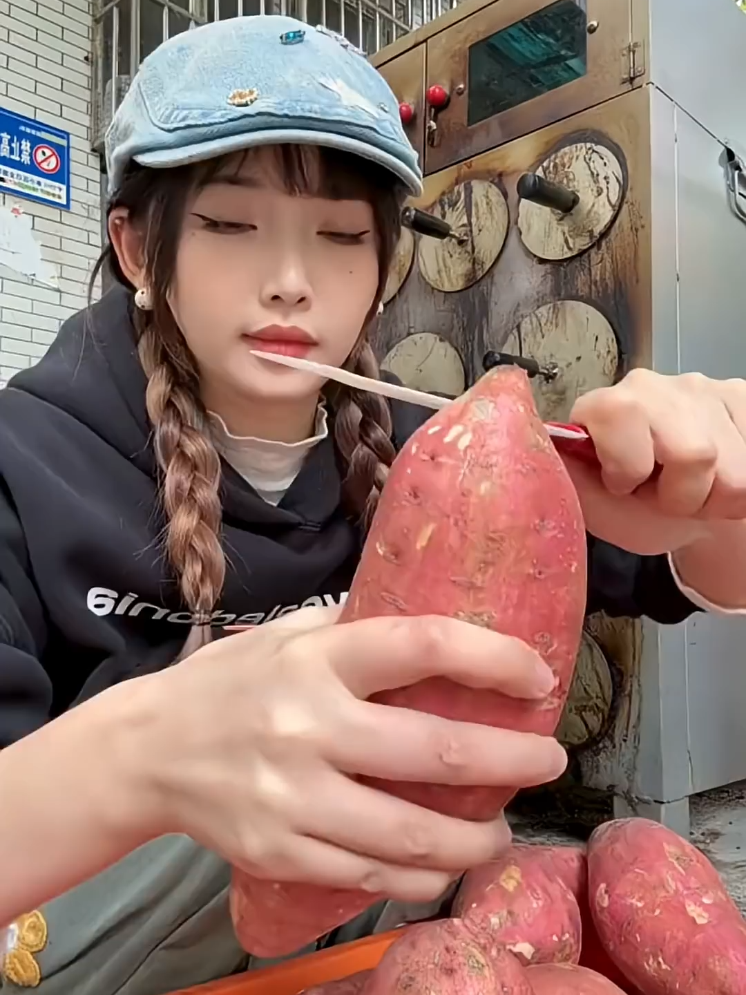 khởi nghiệp bán khoai lang nướng p2 #trending #foryou #makeup #douyin #xh