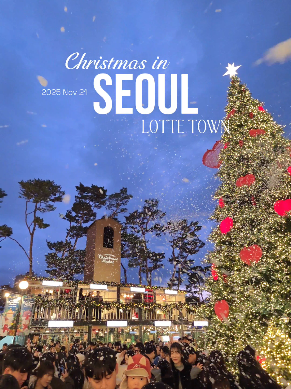 Christmas in Seoul Today - Lotte Town  📍잠실롯데월드몰  #seoul #duhocsinhhanquoc #hailinhpresent #christmas #lotteworldtower 