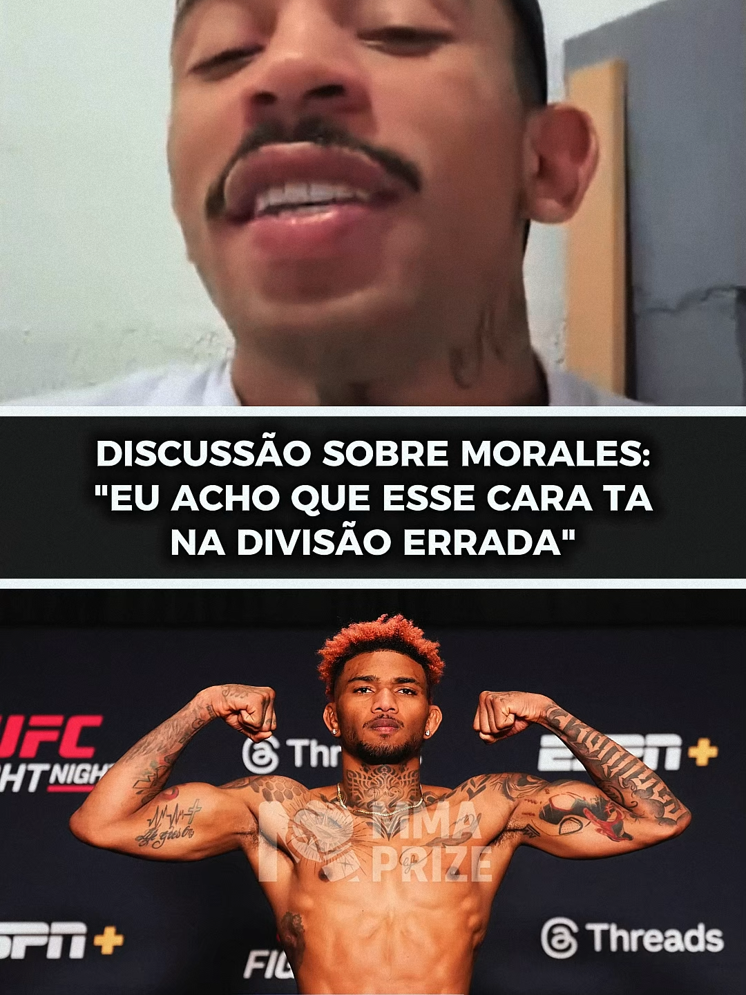 TEM PARADINHA AI ? - Carlos Prates comenta sobre ganho de peso de Michael Morales #ufcbrasil