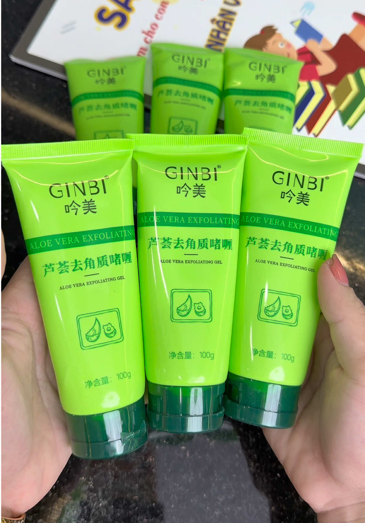 Combo 6 tuýt tẩy tế bào chết Ginbi #emkieutaphoa #taytebaochet #taytebaochetbody #taytebaochetginbi #taytebaochetdadau 