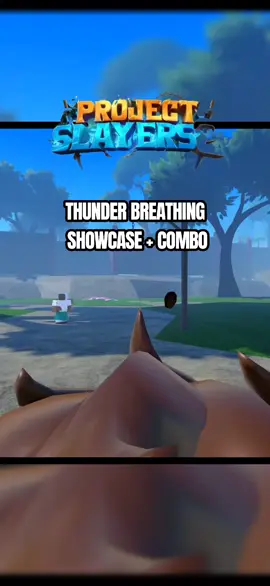 THUNDER BREATHING SHOWCASE + COMBO IN PROJECT SLAYERS 2 #projectslayers2 #demonslayer #thunderbreathing #zenitsu #fyp 