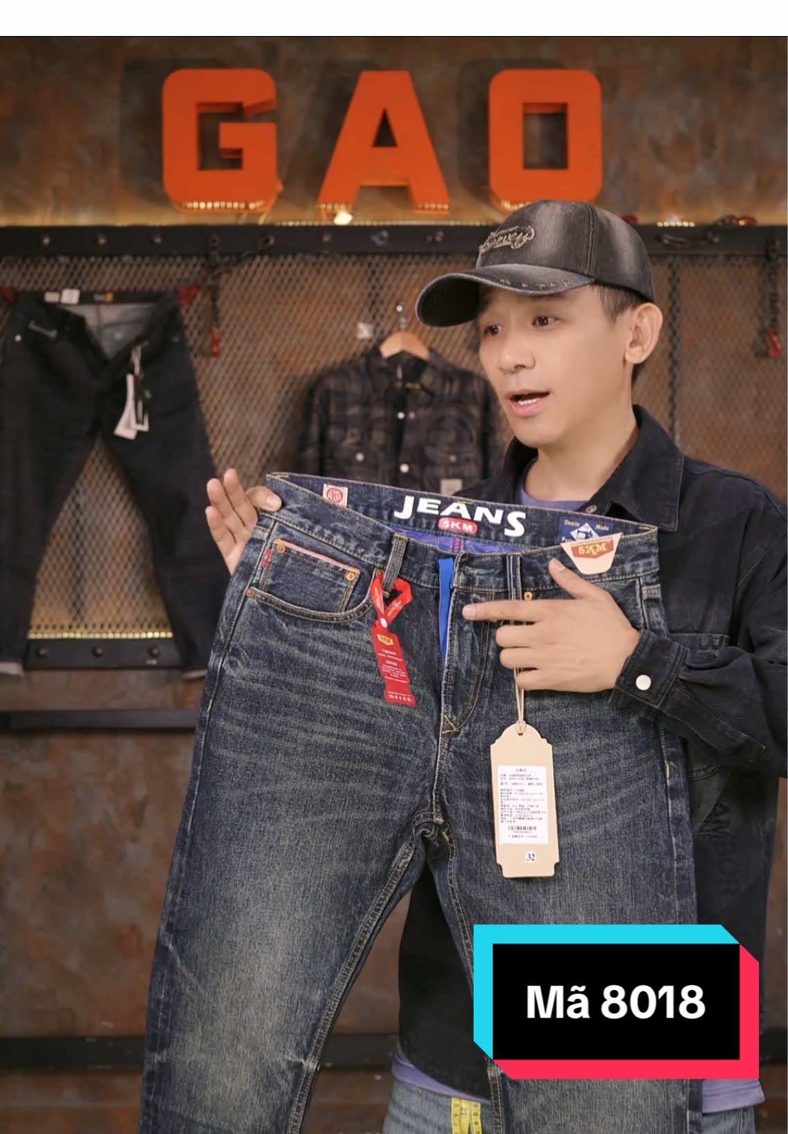 Mã 8018 - 13 oz, suông, không co giãn. #bienzin #selvedgedenim #selvedgejeans #5kmjeans #quanjeanongsuong 