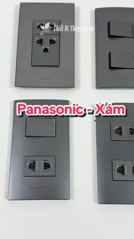 Công Tắc Ổ Cắm Panasonic Halumie  Xám Ánh Kim  | Panasonic Halumie | Thiết Bị Thông Minh #thietbithongminh , #panasonic , #congtacpanasonic , #ocampanasonic , #halumie 
