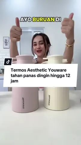 Termos Aesthetic Youware tahan panas dingin hingga 12 jam #termosairpanas #termossultan 