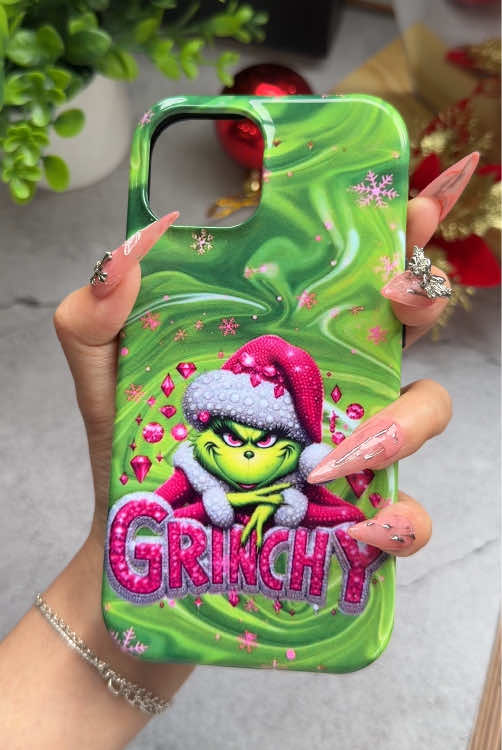 If Christmas had a troublemaker, this would be it #grinchy #merrygrinchmas #christmas #phonecase #fyp