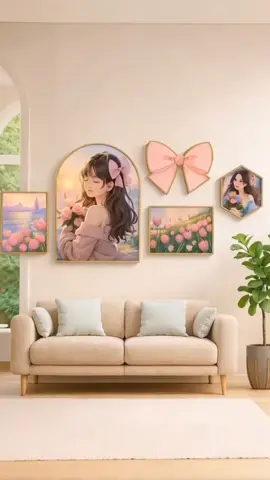 Set 5 tranh cô gái hiện đại trang trí Decor phòng ngủ phòng khách #decor #trangtri #trangtrinhacua #tranhdantuong #xuhuong 