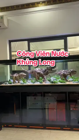 Quá trình xây dựng công viên nước khủng long #RinoAquarium #thuysinh #aquatic #aquarium #dinosaur