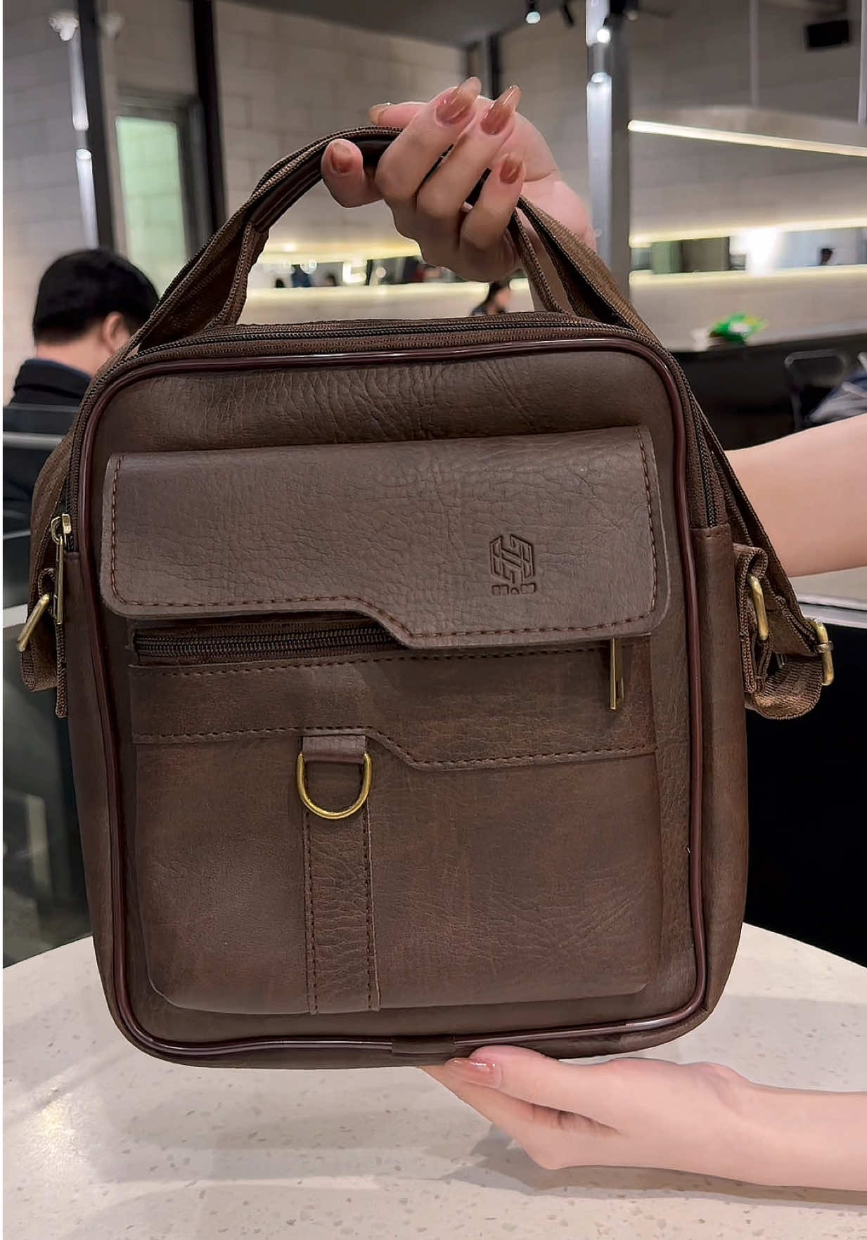 [DAILY_HANAMA]  Túi Đeo Chéo bảo hành da 12 tháng 