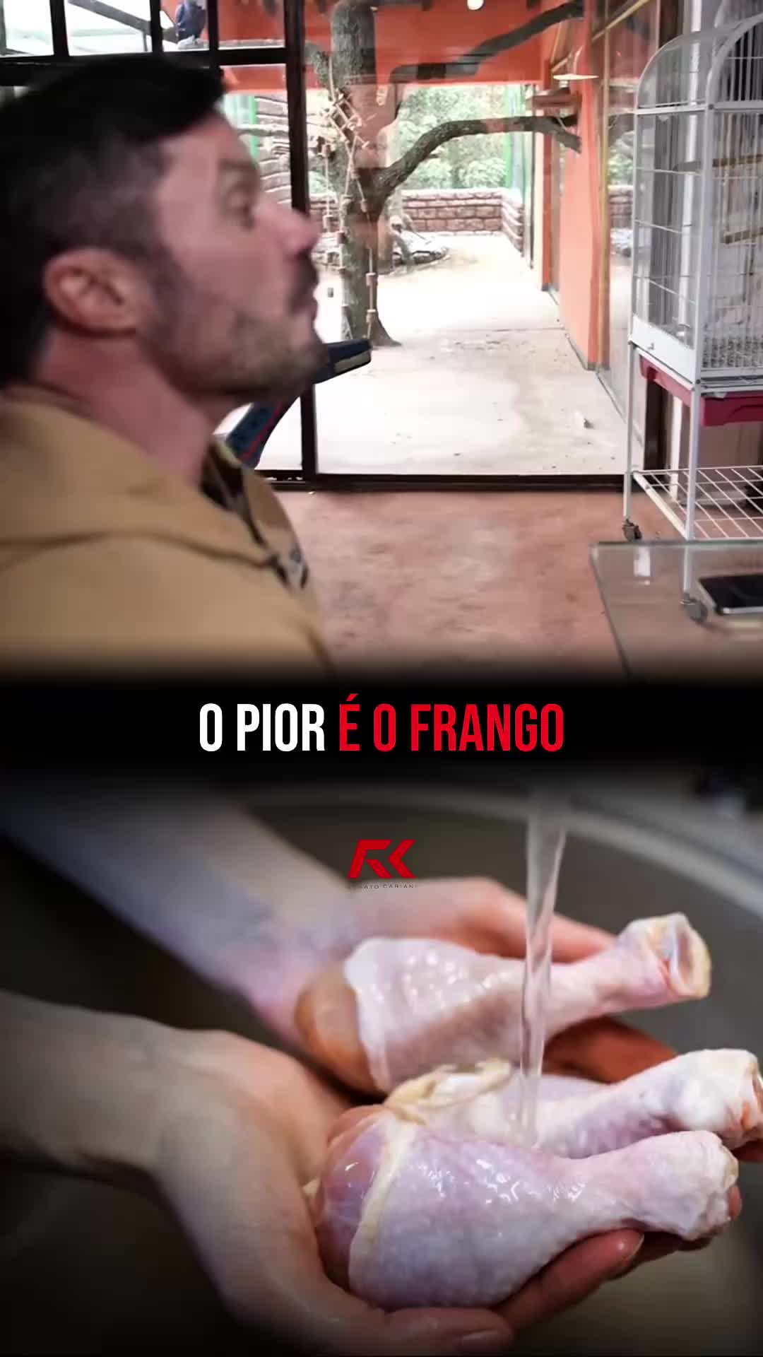 🚨 A verdade é que, apesar de ser uma ótima fonte de proteína, o frango é a carne com maior risco de contaminação bacteriana, e isso é confirmado pela vigilância sanitária. Por esse motivo, a recomendação é simples: não lave o frango cru. A água não elimina bactérias, apenas espalha microgotas contaminadas pela pia, pelos utensílios e pelos alimentos ao redor, aumentando bastante o risco de contaminação cruzada. A única forma segura de eliminar essas bactérias é cozinhar o frango de maneira adequada. E vale uma reflexão importante. Não existe prato tradicional feito com frango cru, justamente porque o risco é muito alto. Diferente de outras carnes, o frango precisa estar sempre totalmente cozido para ser seguro. Cuidar da alimentação também é saber preparar cada alimento com responsabilidade e atenção.