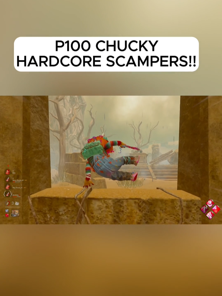 P100 CHUCKY HARDCORE SCAMPERS ON DBD!! DEAD BY DAYLIGHT #dbd #dbdfyp #dbdkiller #dbdsurvivor #deadbydaylight #dbdtiktok #chucky #dbdclips