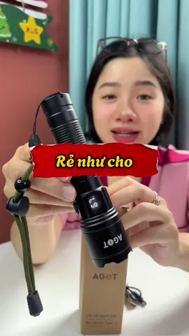 Đèn pin cầm tay siêu sáng #ngahamina #denpinsieusang #denpincamtay #denpin 