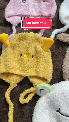 Mũ chui đầu bảo vệ tai ấm áp hình thú  #muchuidau#muhinhthu#xuhuongtiktok 