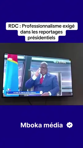 Lors des diffusions télévisées impliquant le Chef de l’État, chaque séquence doit être traitée avec rigueur et professionnalisme. Par exemple, lors d’un reportage, l’équipe de réalisation devait éviter de montrer le Président essuyant sa transpiration et basculer l’image vers le visiteur ou un autre plan pertinent. Le monitoring visuel est essentiel pour préserver la dignité de la Présidence et l’image de la nation. #RDC #Professionnalisme #Audiovisuel #Présidence #QualitéTV