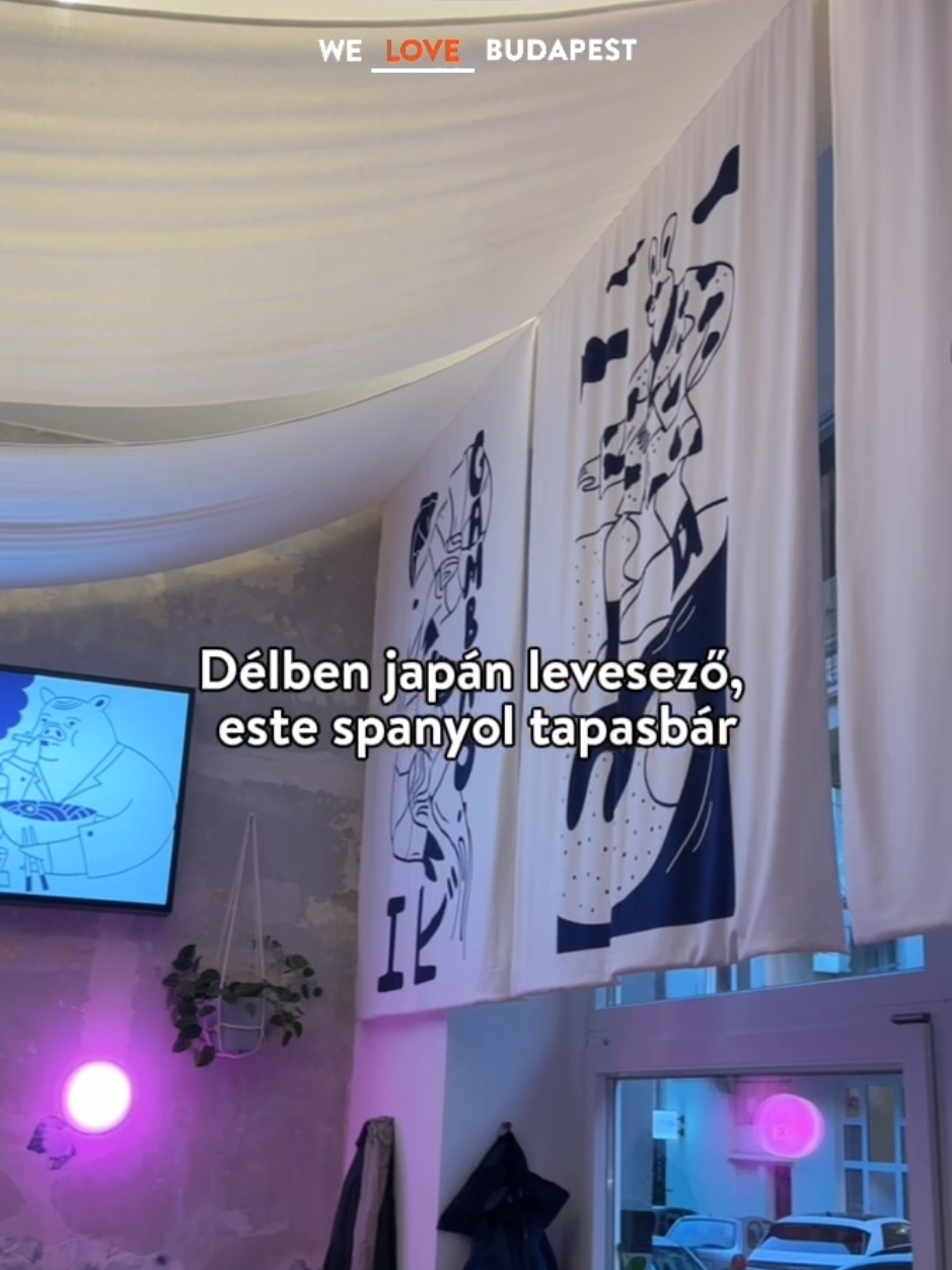 👉 Mentsd el, ha te is kipróbálnád!  Az idei és a tavalyi év kistányéros-fúziós fogásokat felvonultató hullámába illeszkedik a padronosok új helye, a Monokini Kantin, amely délben japán levesező, este spanyol tapasbár. #monokinikantin #étterem #spanyol #japán #budapest 