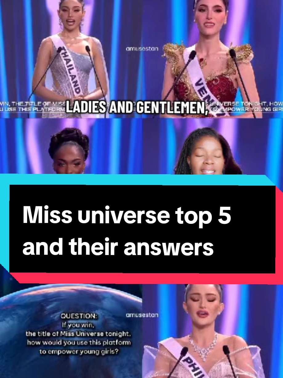 Miss universe 2025. Final Answers.  #missuniverse #cotedivoire🇨🇮  #philippines #thailand #venezuela 