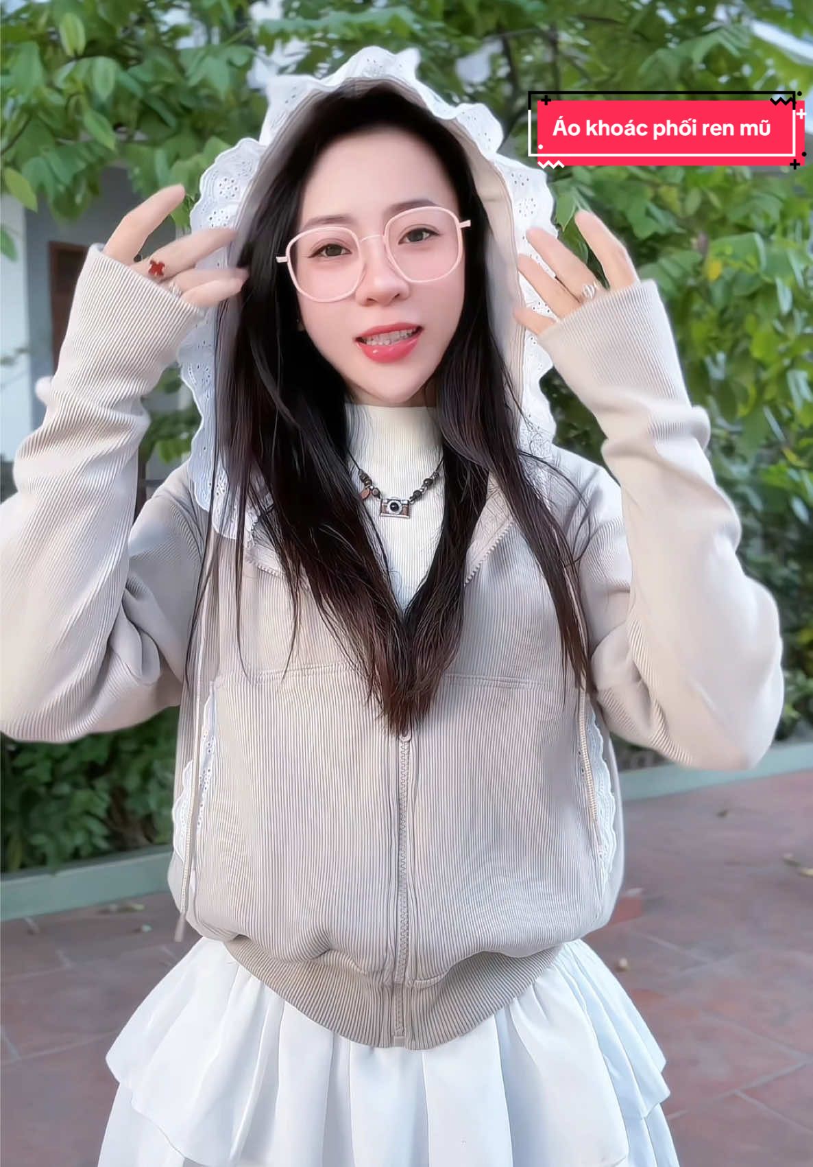 Áo Khoác Nữ Phối ren xinh , chất đẹp #xuhuongtiktok #thoitrangnu #macdepmoingay #aokhoac #aokhoacnu 