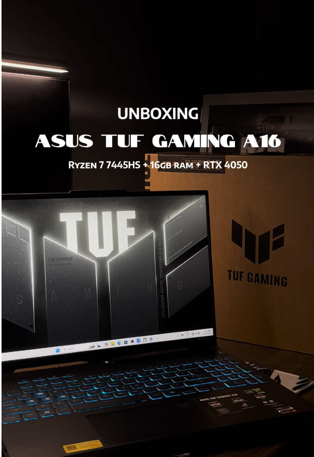 new laptop for school purposes🥲  #asustufgaminga16 #fyp #techtok