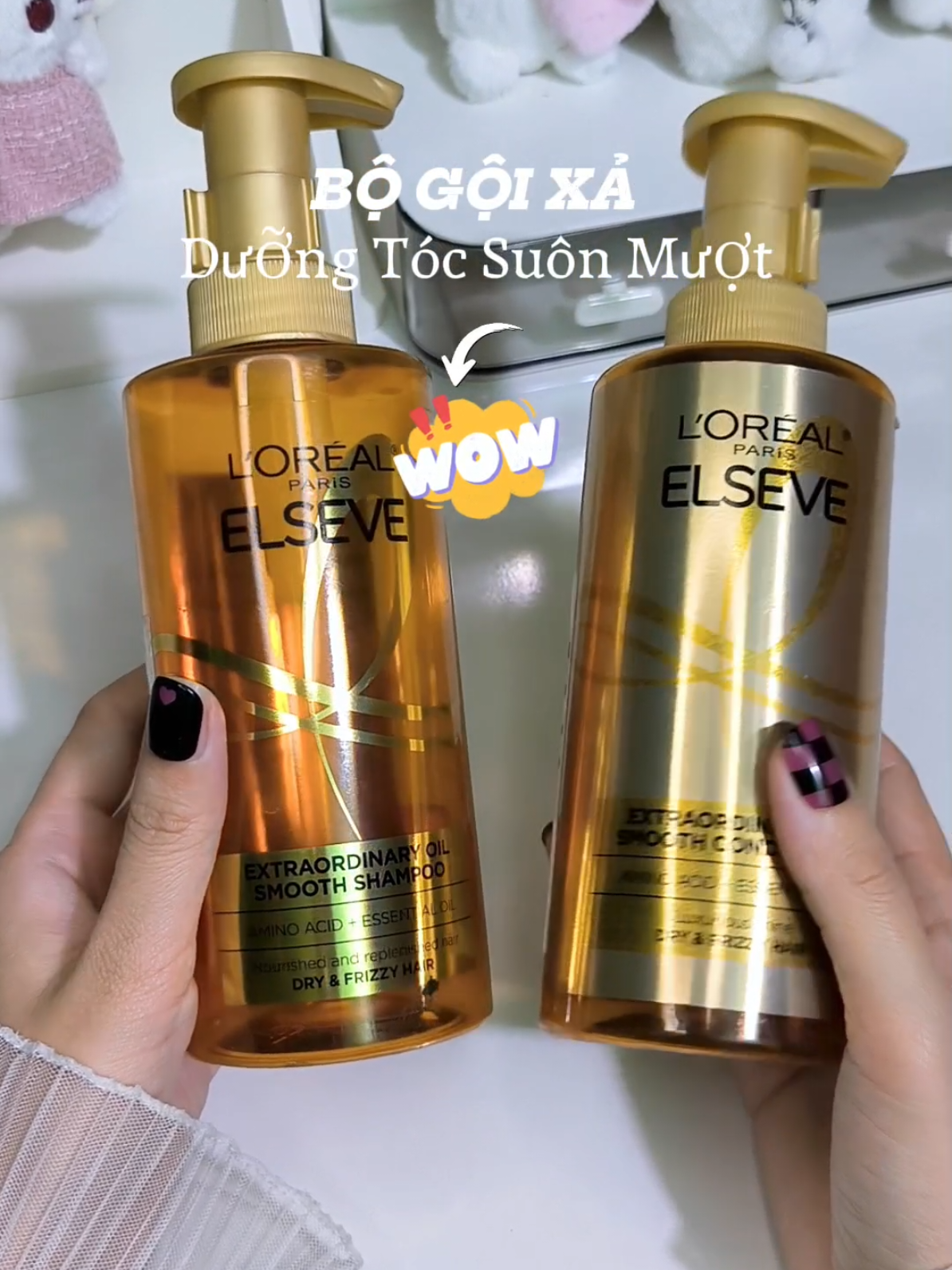 Bộ gội xả dưỡng tóc suôn mượt L'oreal Paris #bogoixa #suonmuot #lorealparis #xuhuongtiktok #LearnOnTikTok 