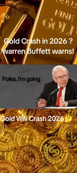 Gold will Crash in 2026 warren Buffett warns! Gold treading.#crypto #cryptotrading #bitcoins #gold #goldtreading 