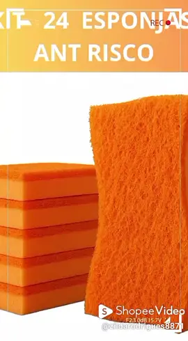 única coisa que você vai riscar da sua lista é 'comprar louça nova por causa de arranhões'. 😜 Essa esponja é anti-stress e, principalmente, anti-risco! ​Garanta a sua antes que a louça surte! 🏃‍♀️ ​#SemRisquinhos #LavandoSemMedo #EsponjaTop #AntiStress #LouçaBrilhando 