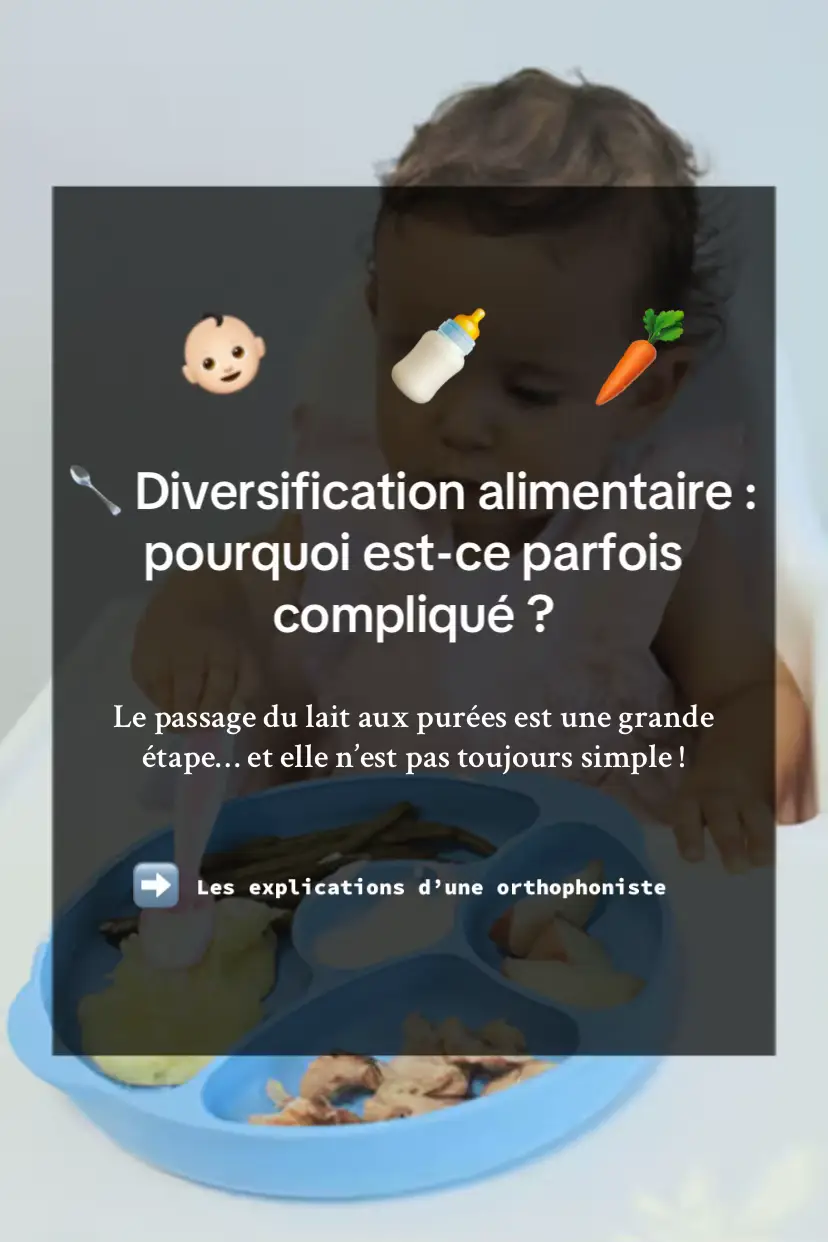 Pourquoi la diversification alimentaire peut être difficile ? #logopédie #orthophonie #alimentation #manger #bébé 