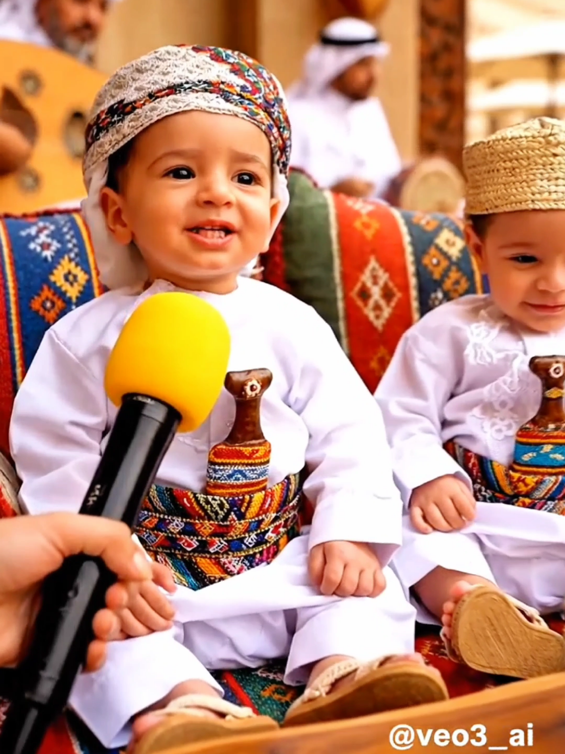 الزي التهامي 😱😱 #الذكاء_الاصطناعي #اطفال #veo3 #توأم #meme #viral #اطفال_veo3 #ترند_سعودي 