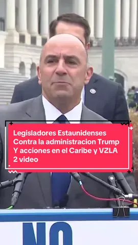 #ultimahora Legisladores  del Congreso estadounidense realizan rueda de prensa para dar a conocer los próximos pasos contra el gobierno de trump por la escalada militar en el caribe y contra #Venezuela 