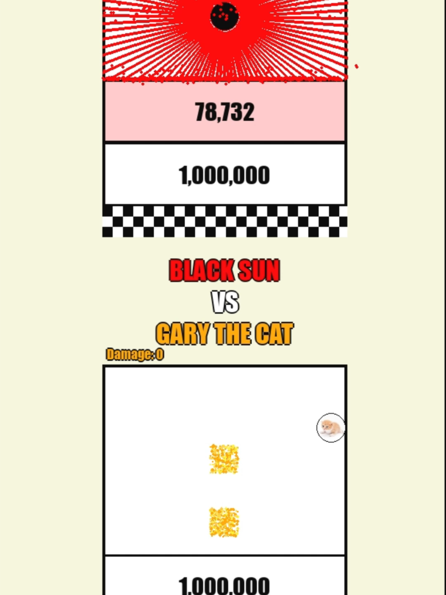 Black Sun vs Gary The Cat Meme Ball #satisfyingvideos #simulation #physics #fyp