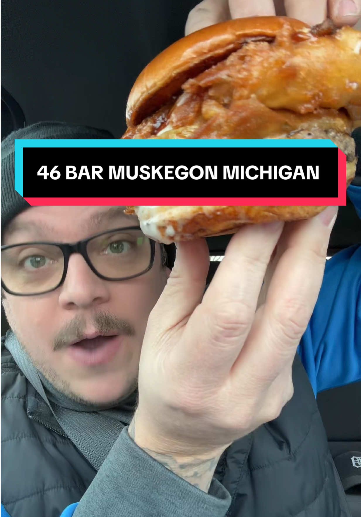 46 Bar in Muskegon is the new BURGER SPOT! #foodreview #supportsmallbusiness #burgers #eatingshow 