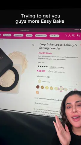 You guys cleared Easy Bake 🩷 Original shades are sold out, but Fragrance Free is still live at 30% off!!  We’re checking stock now to see if we can bring more back for Cyber Craze… stay tuned 👀 #makeuptok 