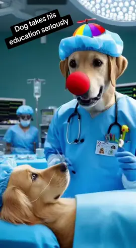 This dog takes his education seriously. #funny #fyp #dogsoftiktok #dogs 