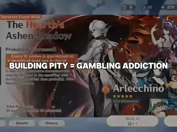 i would not…. recommend building pity without checking (i got her c1 at 80 pity) #arlecchino #GenshinImpact 