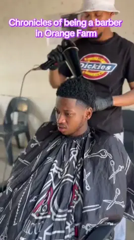 A Day in life of a barber in a dangerous township😭😭#dangerous #township #orangefarm 