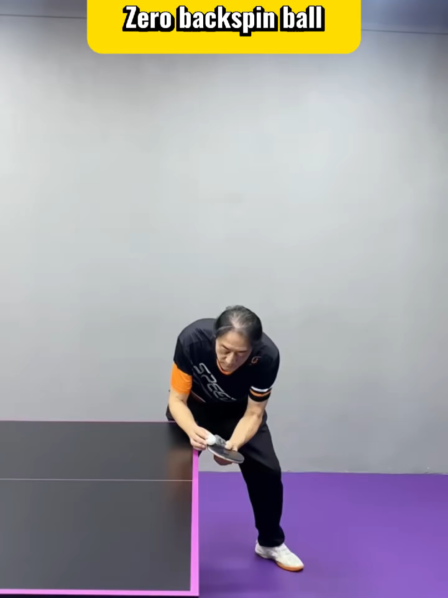 The ZERO BACKSPIN BALL #tabletennis #pingpong #pro #trick #foryoupage 