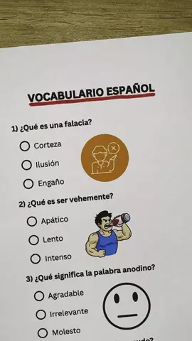 VOCABULARIO ESPAÑOL: Quiz de 7 preguntas — ¿Cuántas aciertas? #vocabularioespañol  #quizenespañol  #aprenderespañol  #vocabulario  #JuegoDePalabras 