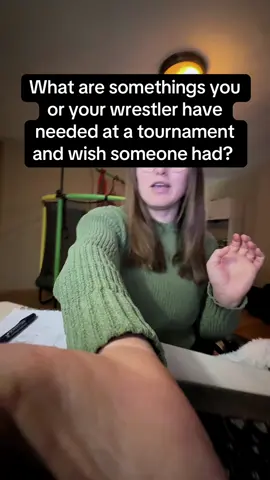 What should I put in my bad as a wrestling “team mom?” 