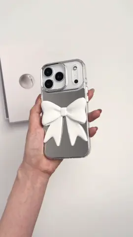 Bow iPhone case in white 🎀🤍#iphonecases #iphonecover #iphonecasecheck #coquetteaesthetic #gift 