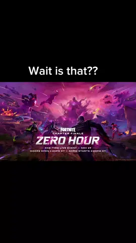 ts gonna be fire 😭✌️ #fortnite #fortniteseven #zerohourevent #backtothefuture  #fortniteevent 