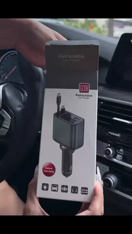 UPLU Pengisi Daya Mobil 120W Super Cepat USB Type C &Lighting Kabel 880mm Untuk Ponsel Dan Perangkat Digital #charger #chargermobil #chargerlightning #usb #fypage 