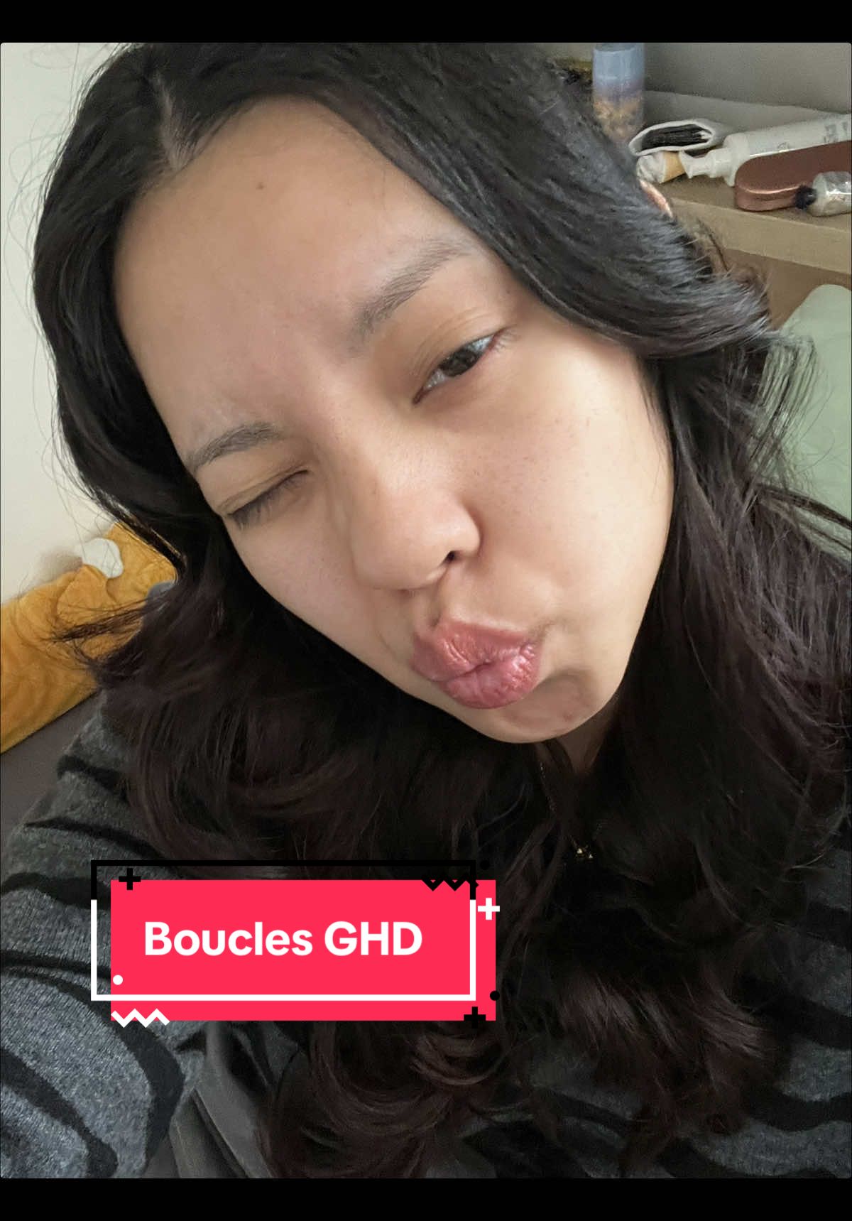 Juste un peu triste paece que je kiffais mon shampoing :( il venait d’Algerie il est etait INCR 🥲🥲 #haur #ghd #boucles 