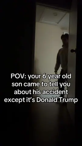 He needs you to clean it  #funny #relatable #donaldtrump #skit #pov