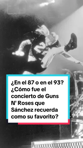 Pedro Sánchez dijo en una entrevista que su concierto favorito fue uno de Guns N' Roses en el Vicente Calderón en 1987, cuando tenía 15 años. Pero el grupo no vino a Madrid hasta 1993. La crónica del momento describía ciertos momentos tensos entre el público y Axl Rose. Hablamos con uno de los asistentes a ese concierto, que nos cuenta cómo lo recuerda. #pedrosanchez #AxlRose #GunsN'Roses #Conciertos #Vicentecalderon