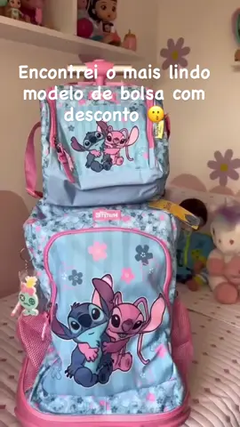 Link nos comentários #bolsaescolar #liloandstitch #mochilas #bolsastitch #voltaasaulas 