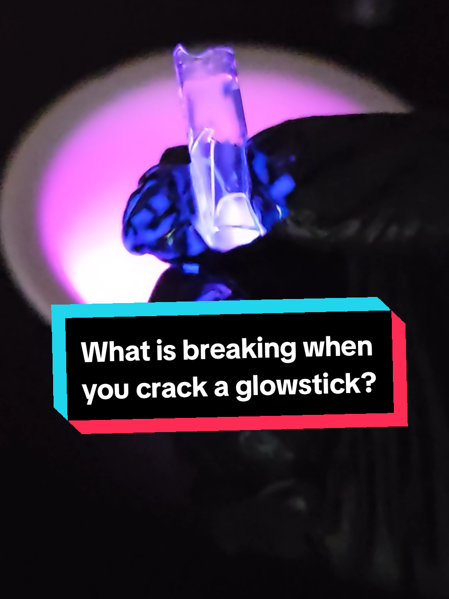 What is breaking when you crack a glowstick? Idk why I was surprised that there's glass inside of glowsticks, but here's a short video where I open up a few so you can see it better. #glowsticks #interesting 