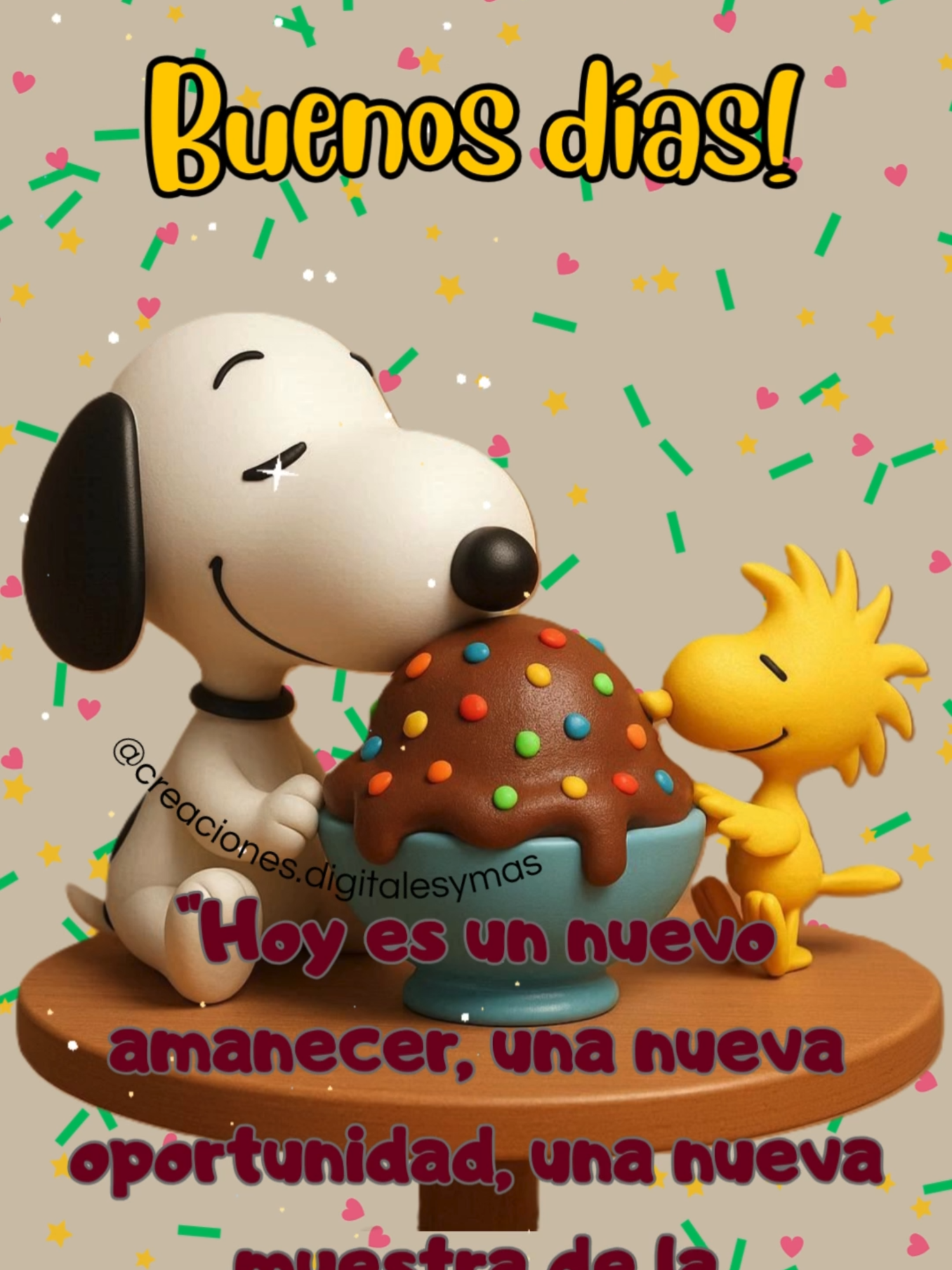 Buenos días #buenosdias #snoopy #adachajon.gt