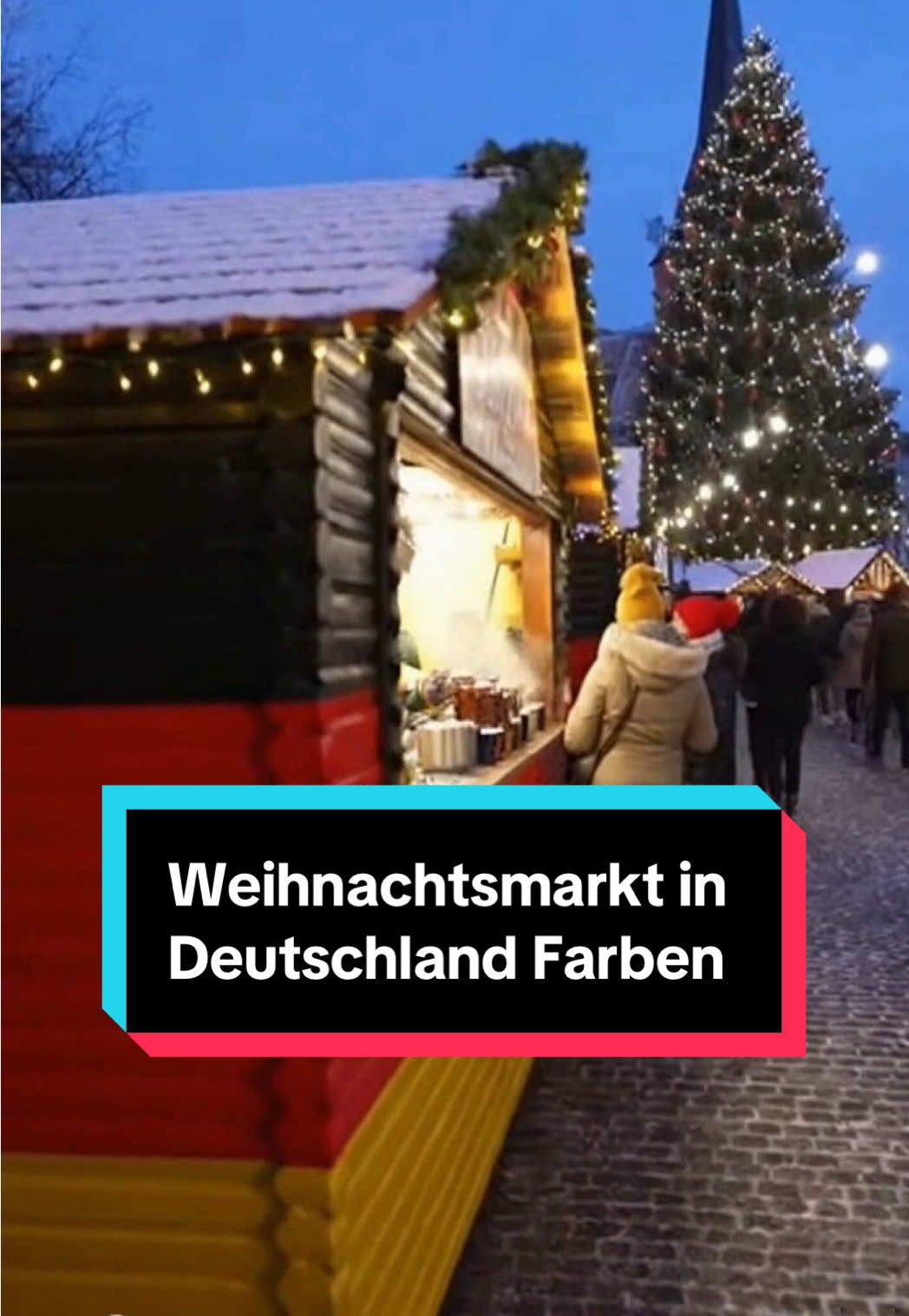 Was würdet ihr von einem Weihnachtsmarkt in Deutschland Farben halten? #Weihnachtsmarkt #Christkindlesmarkt #Weihnachten #Deutschlandfahne #Satire 