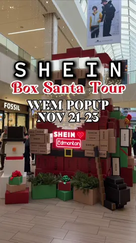 📍 West Edmonton Mall near Entrance 50 SHEIN is bringing its holiday popup to West Edmonton Mall for the very first time from November 21 to 23, and they’re giving out over 10,000 free gifts. You’ll also get to see Box Santa, a 12 foot tall Santa made entirely out of SHEIN boxes, as it makes its stop here in Edmonton. To redeem a free gift, just take a photo with Box Santa, post it on Instagram or TikTok using “#SHEINboxsanta”, then show the post to Santa’s helpers. Gifts are first come first served while supplies last. Let me know if you’re checking it out this weekend and follow for more things Edmonton.  #foodguyyeg #edmontonexplorer #yegfoodie #yegfood  