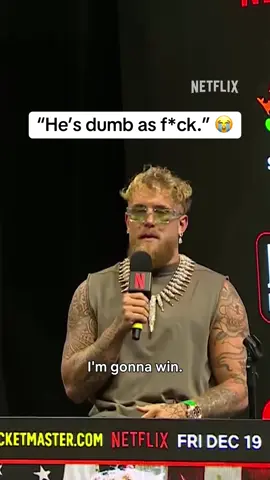 “That’s not really a good endorsement since he’s dumb as f*ck.” Jake Paul was not happy about Nate Diaz saying he thinks Paul will win 😭 #JakeJoshua Friday, December 19 LIVE only on Netflix #JakePaul #AnthonyJoshua #Boxing 